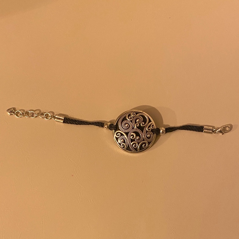 Brighten scrolled medallion bracelet.